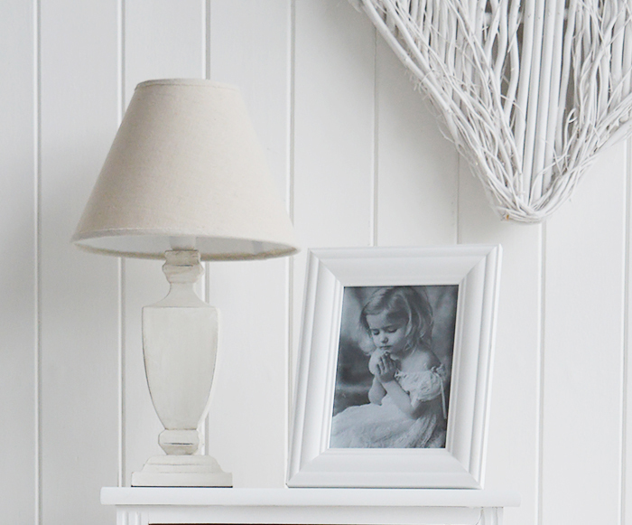 White wooden photoframe 5 x 7 photographs